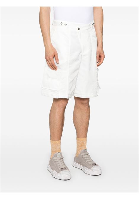 White cargo shorts Feng chen wang - men FENG CHEN WANG | FUS19ST04WHT